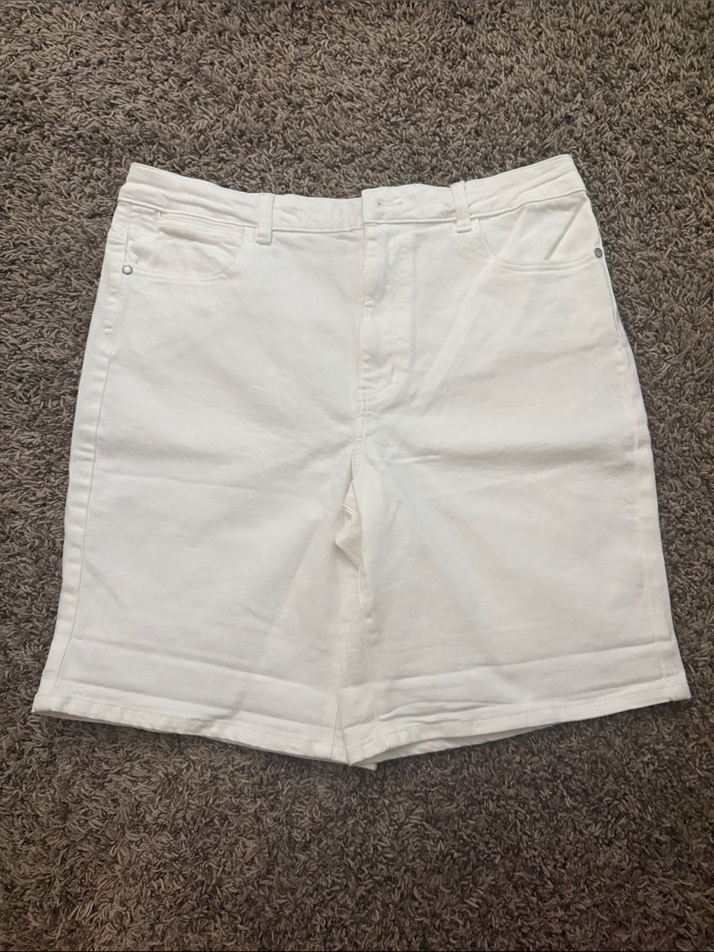 Wrangler White High-Waist Denim Shorts for Women